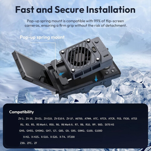 Camera Cooler Kit for DSLR & Mirrorless, Semicondu 2