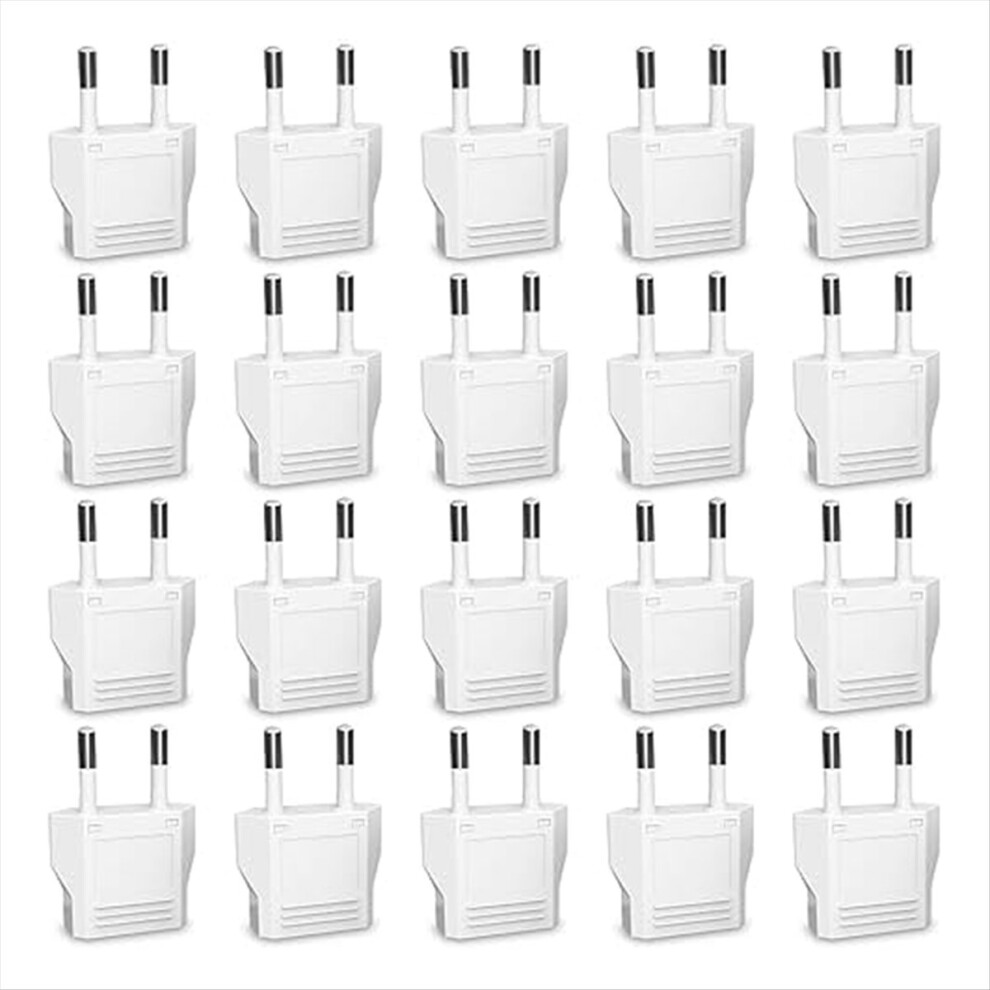 European Plug Adapter,20Pcs Us To Europe Adapter,E 4853526555808