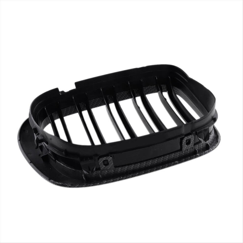 Front Bumper Kidney Grill Replacement Dual Slat Gr Black 4853526572836