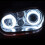 2Pcs Car Ring Angel Eyes LED 60MM White Light Wate 5