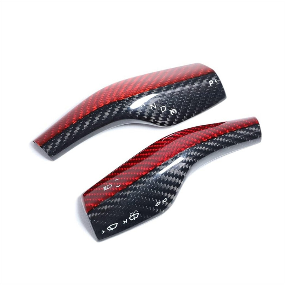 2Pcs Car Real Carbon Fiber Steering Rod Decorative 4853526553750