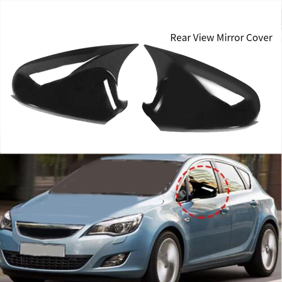 For -2016 Gloss Wing Mirror Cap Covers Set 1 Black 4853538321286