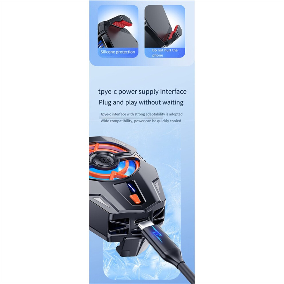 Magnetic Cellphone Radiator Mobile Phone Cooler, C Light 4853538384779
