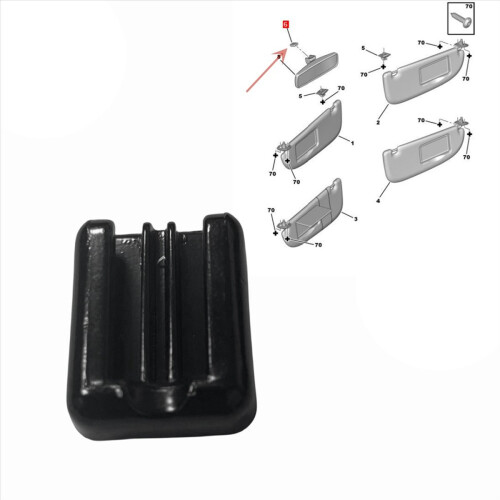 Car Interior Rearview Mirror Base 815542 for 206 2 2