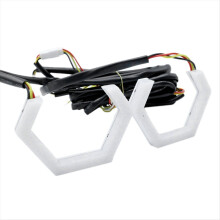 2PCS RGB Angel Eyes Rings Turn Signal Bluetooth AP