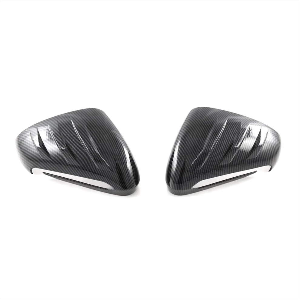 2Pcs Abs Carbon Fiber Style Rearview Mirror Cover 4853538354260