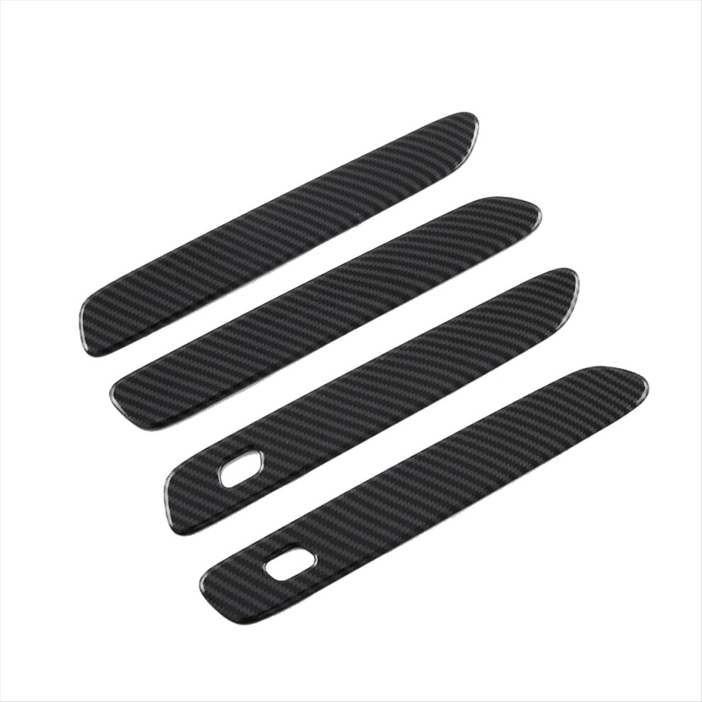 4Pcs Exterior Outer Door Handles Trim Cover Carbon Light 4853538360810
