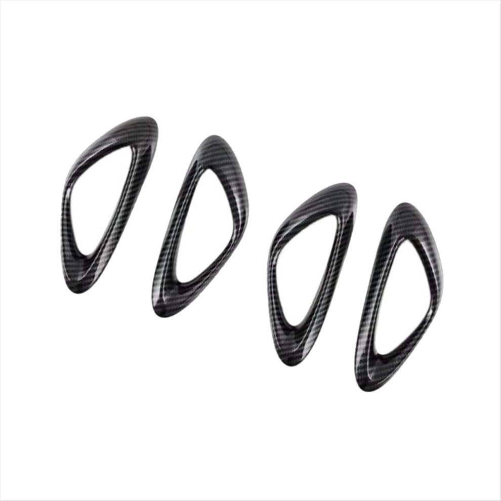 4Pcs Inner Door Handle Cover Trim Carbon Fiber Col Light 4853538360889