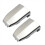 2x Front Door Handle Lock Cylinder Cover Silver fo 3
