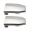2x Front Door Handle Lock Cylinder Cover Silver fo 7