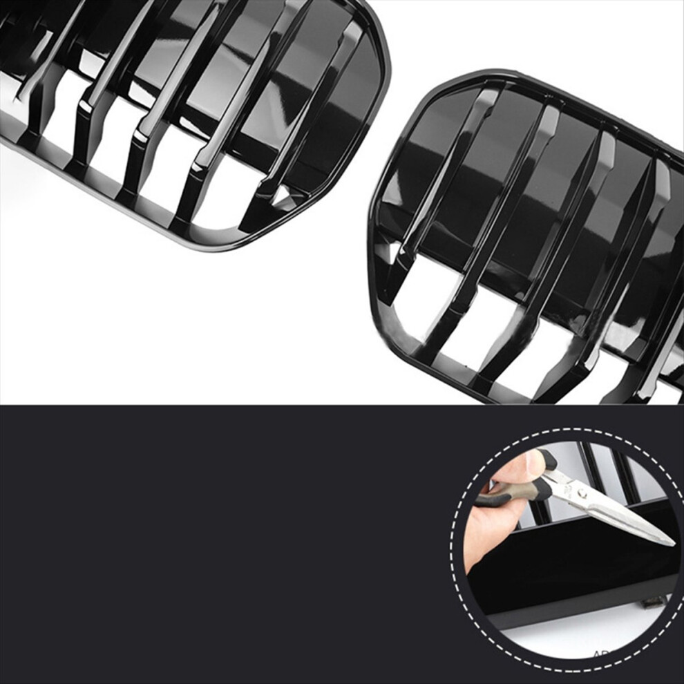 Front Bumper Kidney Grill For G08 Ix3 2020-2 Black 4853538356059