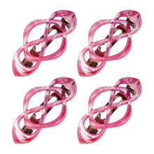 ABS Crosses Design Hair Clips For Secure Half Up-Pink purple