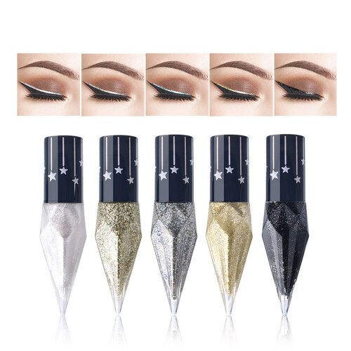 Precise Brush Glitter Liquid Eyeliners Smudge Resistant- 4 1