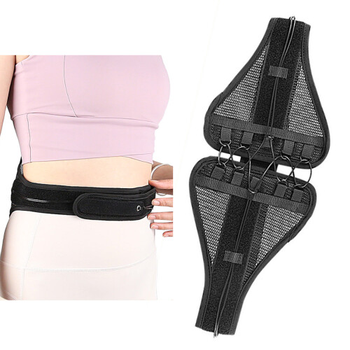 Adjustable Lumbar Support Belt Ergonomic Design-Black M 1