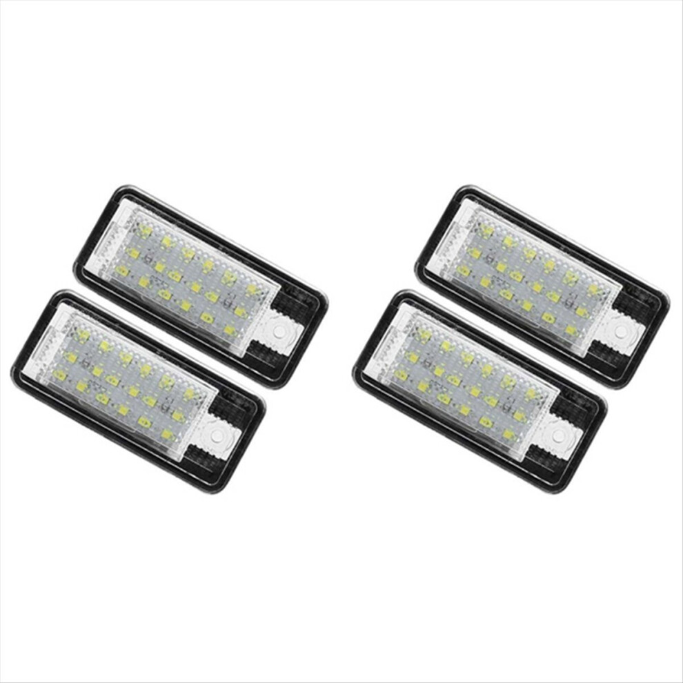 4Pcs Car Led License Number Plate Lamp Light/White 4853538352013