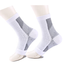 Sports Performances Socks With Arches Support Sweat-White L