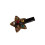 Glittering Star Type Hair Accessories Lightweight Plastic-amber 1