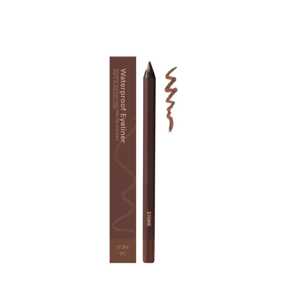 Brown Precisions Tip Smudgefree Eyeliners Pencil With-Stone