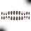 24Pcs Punk Style False Nails with Floral Pattern Plastic Nail 4