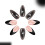 24Pcs Punk Style False Nails with Floral Pattern Plastic Nail 7