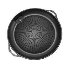 Portable Medical Stone Bbq Grill Plate Nonstick Fry Pan With Handles Lightweight Outdoor Barbecue Accessory For Camping