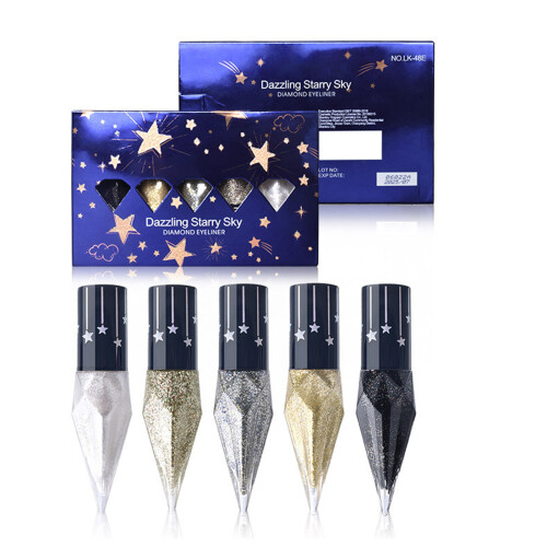 Waterproof Liquid Eyeliners With Sparkling Diamonds Glitter-3