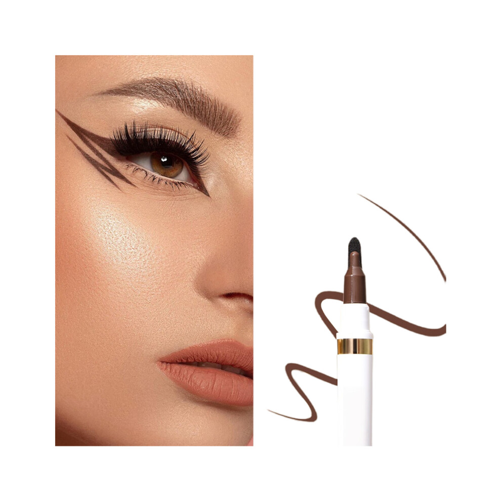 Waterproof Smudge Proof Eyeliners Pen Quick Drying-Brown 1