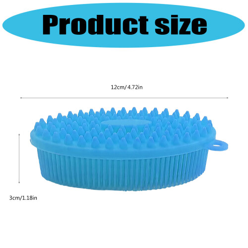 Gentle Exfoliating Silicone Bath Scrubber Easy To Clean-Orange 1
