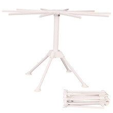 Foldable Pasta Drying Rack 10Arm, Folding Pasta Holder, Transfer Wand, Spaghetti Dryer Hanger Stand For Home Use