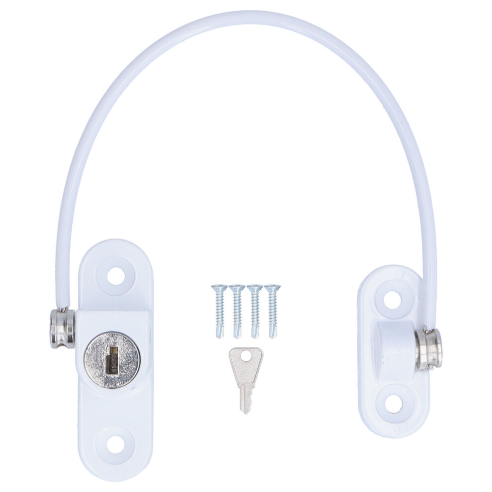 Security Lock for Windows, Childproof Window Restrictor Ensuring High Hardness and Durability, Wear Resistance, Suitable for Home and Office Use, Simp