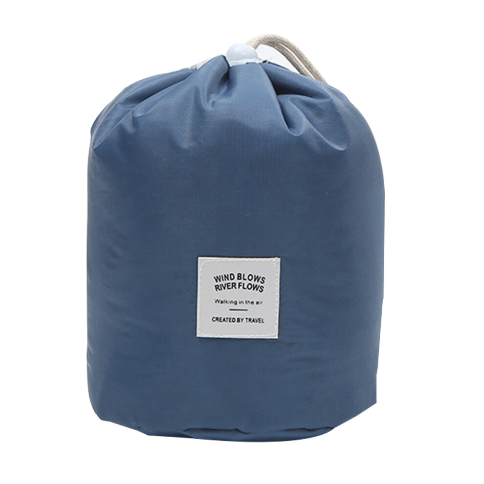 Multifunctional Toiletry Bucket Bags, Women & Girls Travel Cosmetic Bags, Barrel Makeup Bag, Drawstring Closure Design for Secure Packing, Portable Fo