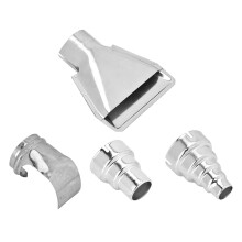 4PCS Stainless Steel Heat Gun Nozzle Kit Temperature Resistant With Varied Outlet Shapes For Shrink Wrapping Crafts