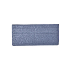 PU Wallet With Expandable Cash Section And Card Capacity-Blue