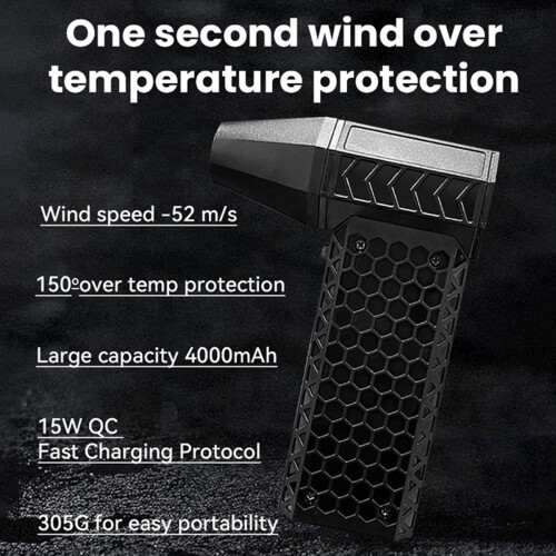 Fan Wind Speed 52 M/S Portable Mini Blower Outdoo 2