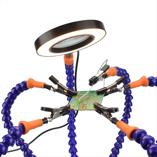 Electronic Soldering Helping Hands Tool with 3X Ma 2