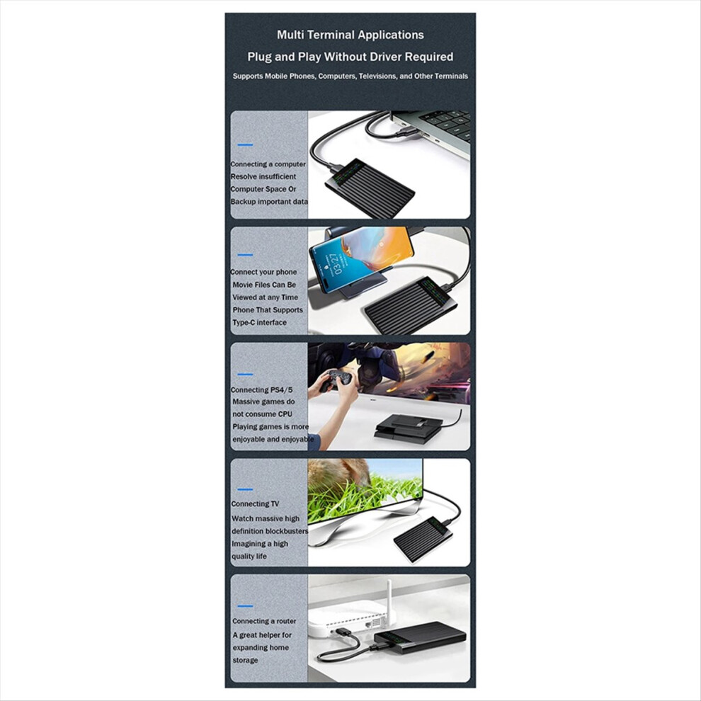 2.5In Hdd Enclosure To Usb3.1 External Hard Drive 4851636026195