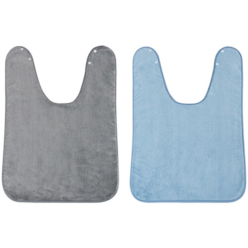 Comfortable Senior Bibs With Full Body Protection-Light blue 1