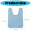 Comfortable Senior Bibs With Full Body Protection-Light blue 4
