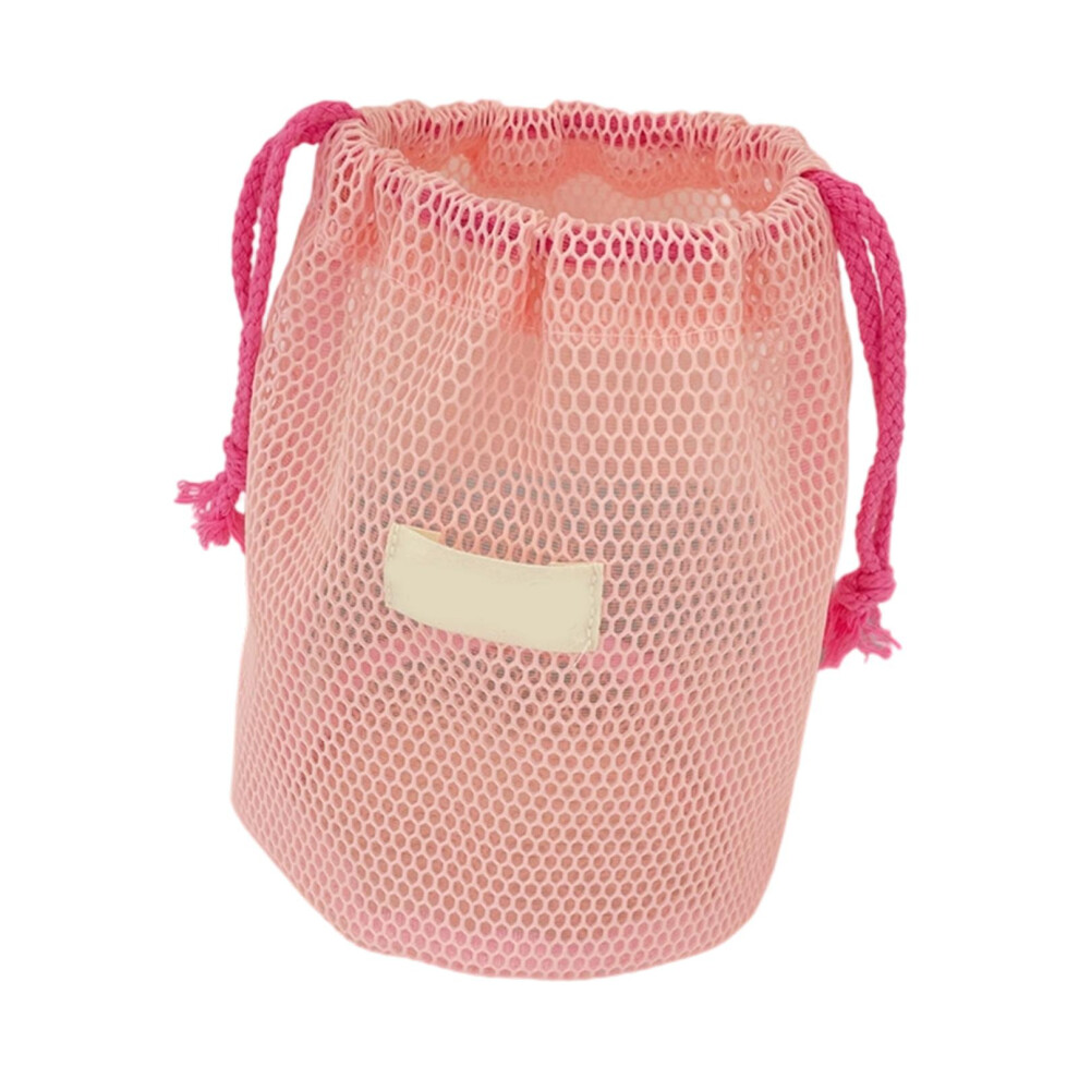 Pink Trendy Grid Printed Makeup Organizer Spacious Bag Portable