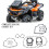 All-Terrain Vehicle Engine Gasket Kit for 600 500 7