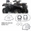 All-Terrain Vehicle Engine Gasket Kit for 600 500 8