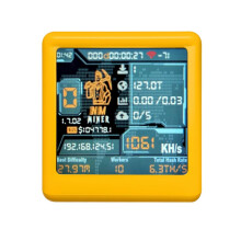 Desktop Clock V2 NM Smart TV ESP32 BTC Solo Lotterys Miner 1060 Hashrate Low Power Silent Operation