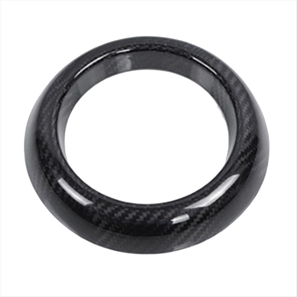 Car Gear Shift Knob Trim Ring Carbon Fiber Frame F 4851636046445