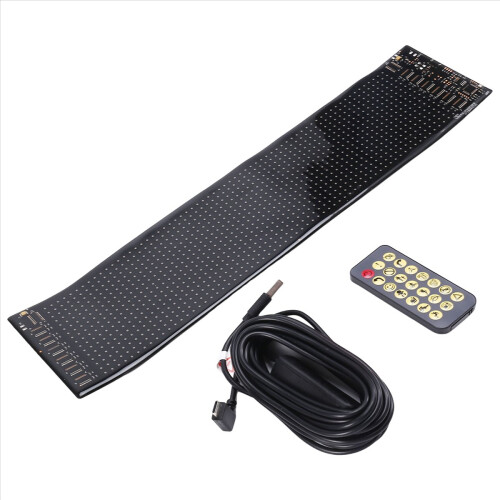 USB LED Car Truck Display Screen Remote BT App Con 2
