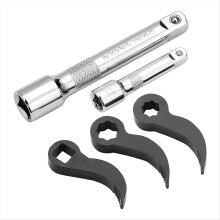 5Pcs Pry Bar Wrench Adaptor Head,Half Shaft Remova