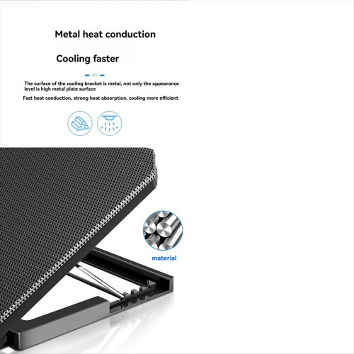 Laptop Cooler Fan Gaming Cooling Pad with USB Stan 2