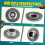 98MM Electromagnetic Brake Motor Friction Pads Gea 10