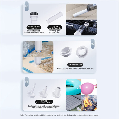 Handheld Cordless Vacuum Cleaner 14000Pa Strong Su 2