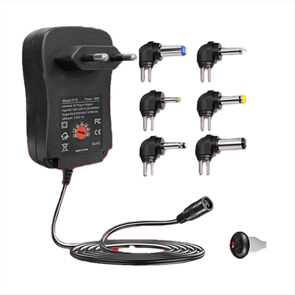 4.5V 5V 6V 7.5V 9V 12V 2A/2.5A Adapter Adjustable 4853784077111