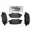 Rear, Left+Right Brake Pads Set for JK 2007-2017 / 2